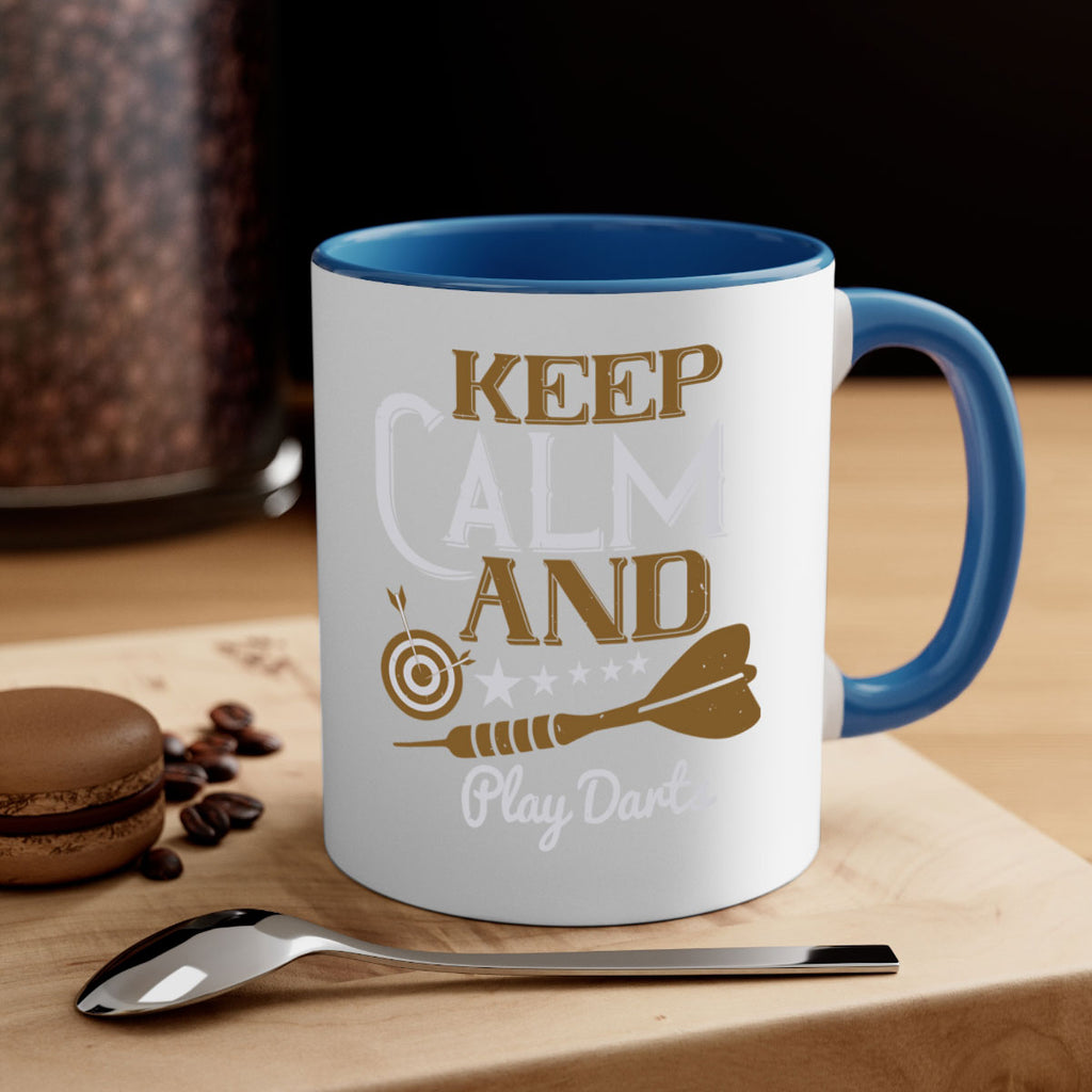 keep calm and play darts 1985#- darts-Mug / Coffee Cup