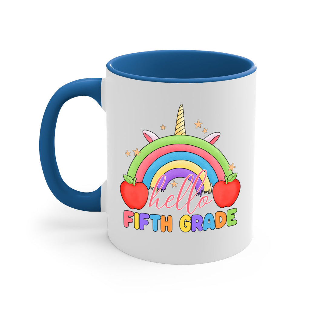 Hello 5th Grade Unicorn Rainbow 15#- 5th grade-Mug / Coffee Cup