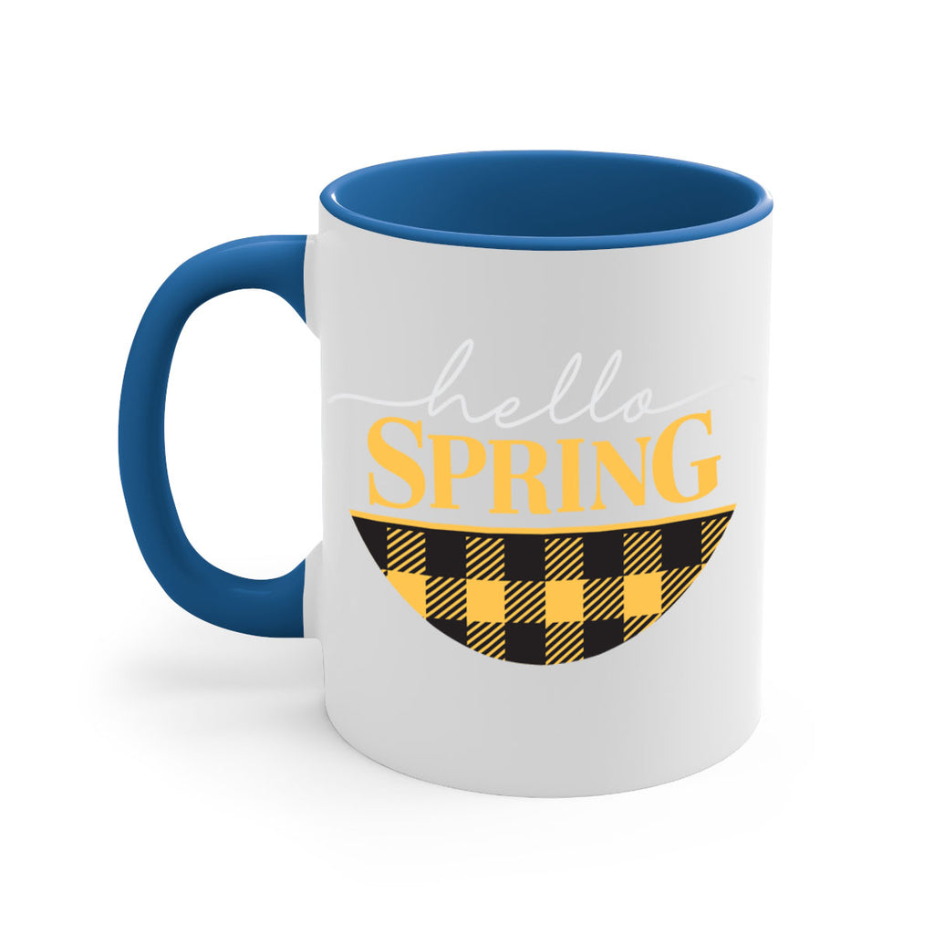 Hello Spring plaid 203#- spring-Mug / Coffee Cup