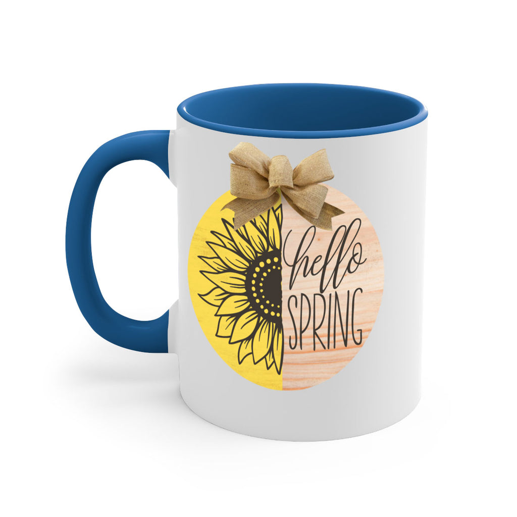 Hello spring half sunflower Mockup198#- spring-Mug / Coffee Cup