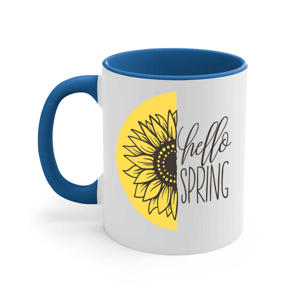 Hello spring half sunflower199#- spring-Mug / Coffee Cup