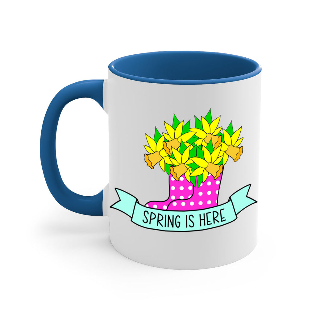 Spring is here daffodil rainboots442#- spring-Mug / Coffee Cup