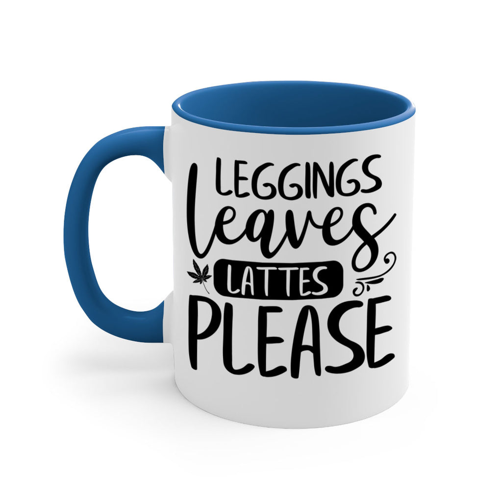 leggings leaves lattes please 396#- fall-Mug / Coffee Cup
