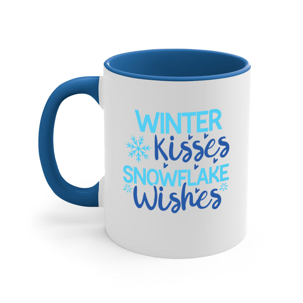 winter kisses snowflake wishes 519#- winter-Mug / Coffee Cup