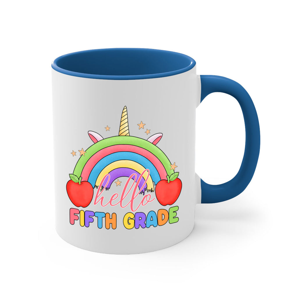 Hello 5th Grade Unicorn Rainbow 15#- 5th grade-Mug / Coffee Cup