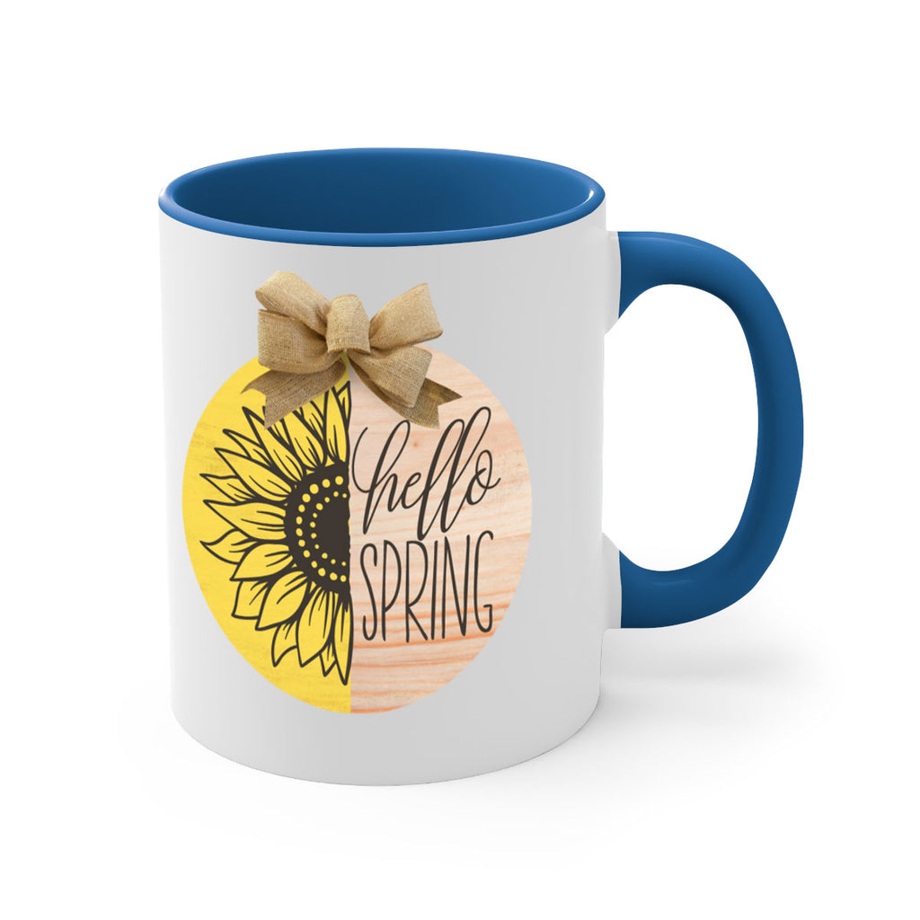 Hello spring half sunflower Mockup198#- spring-Mug / Coffee Cup