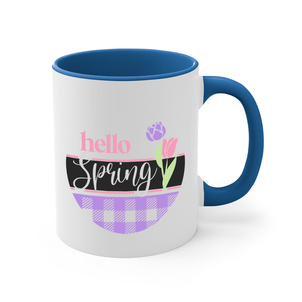 Hello spring plaid206#- spring-Mug / Coffee Cup