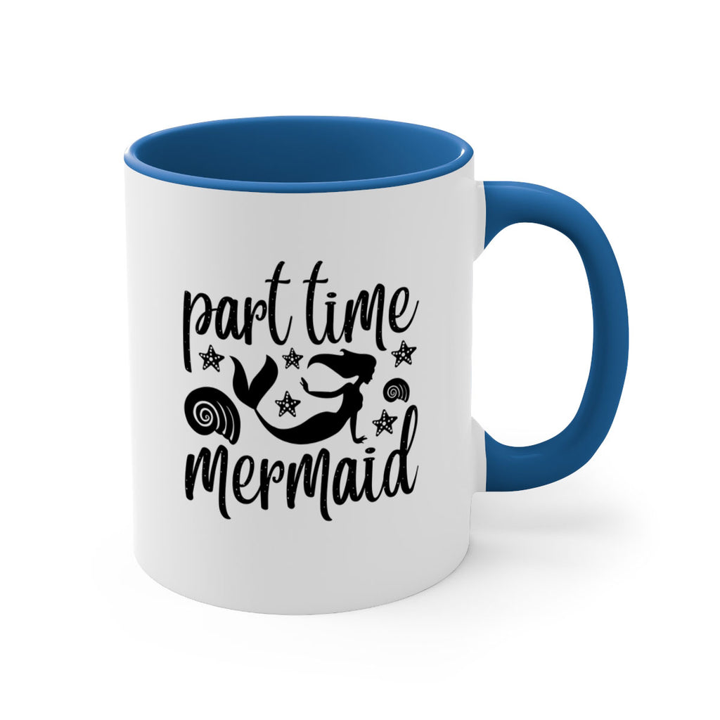 Part time mermaid design 536#- mermaid-Mug / Coffee Cup