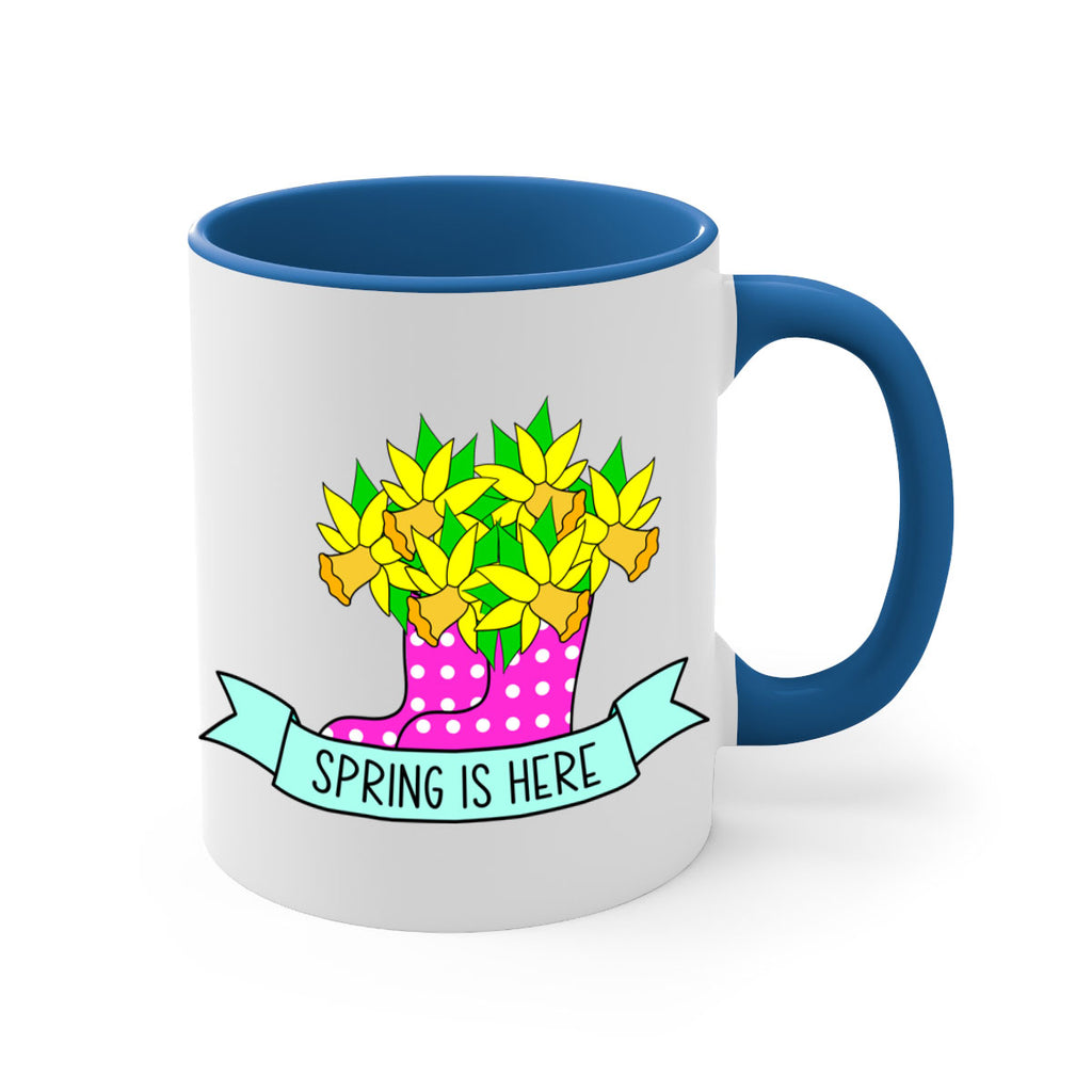 Spring is here daffodil rainboots442#- spring-Mug / Coffee Cup