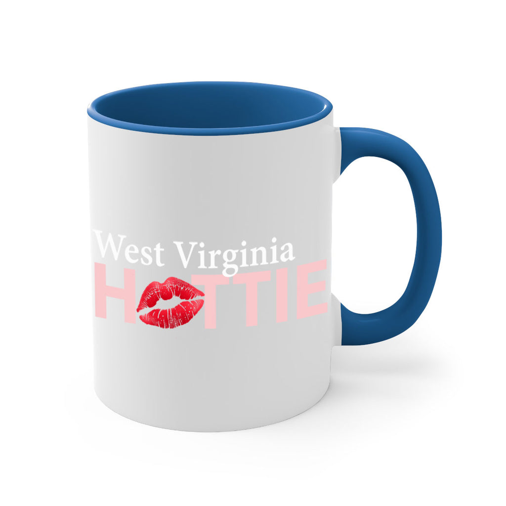 West Virginia Hottie With Red Lips 102#- Hottie Collection-Mug / Coffee Cup