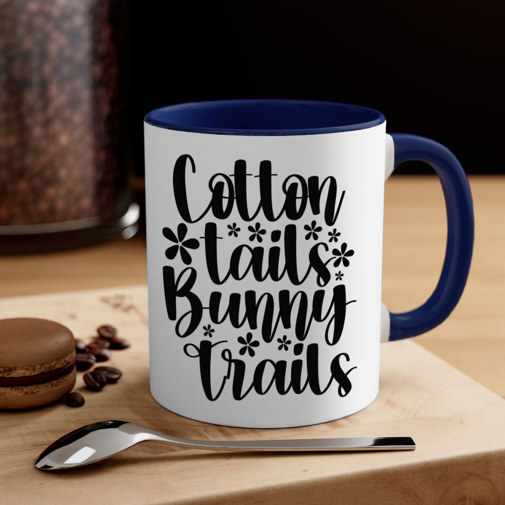 Cotton tails bunny trails  113#- spring-Mug / Coffee Cup