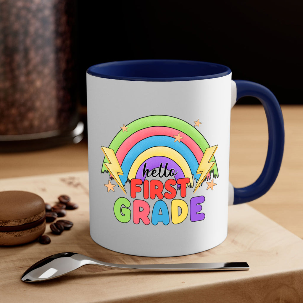 Hello 1st Grade Rainbow 13#- First Grade-Mug / Coffee Cup