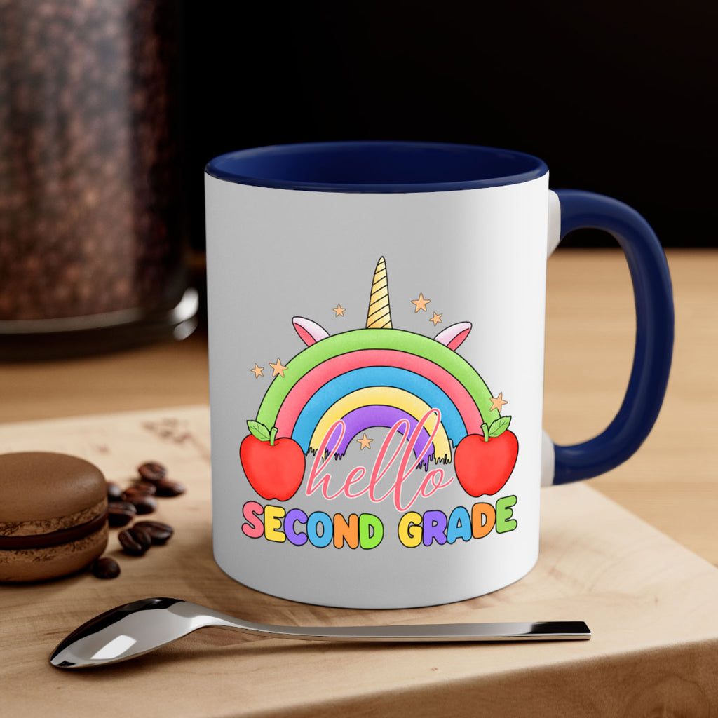 Hello 2nd Grade Unicorn Rainbow 13#- second grade-Mug / Coffee Cup