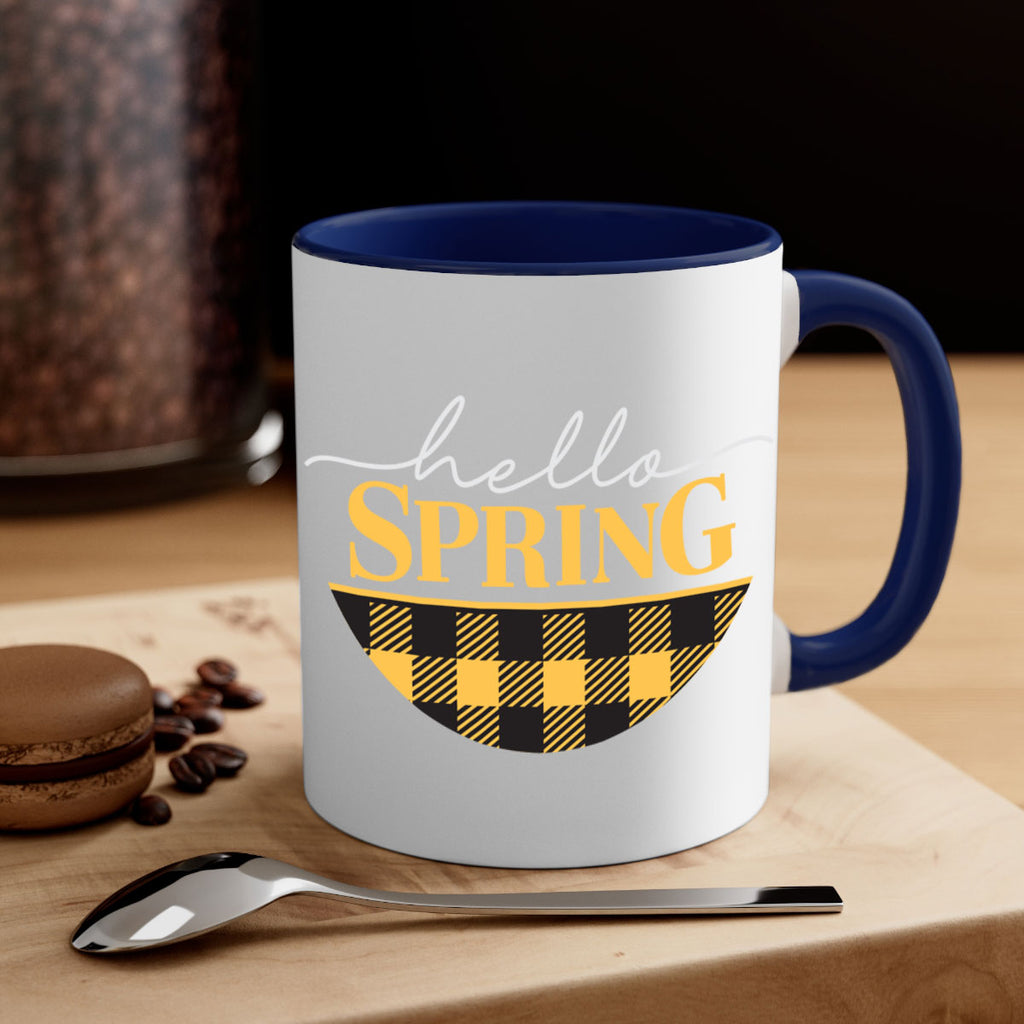 Hello Spring plaid 203#- spring-Mug / Coffee Cup