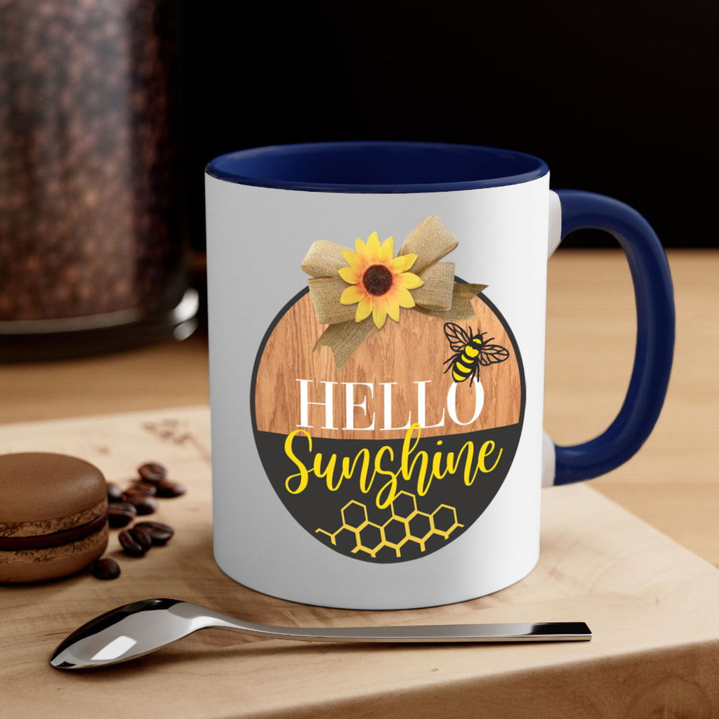Hello Sunshine and bee Mockup215#- spring-Mug / Coffee Cup