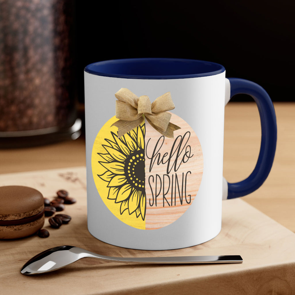 Hello spring half sunflower Mockup198#- spring-Mug / Coffee Cup