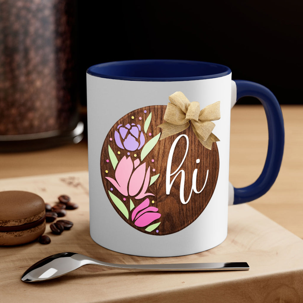 Hi pink flowers Mockup237#- spring-Mug / Coffee Cup