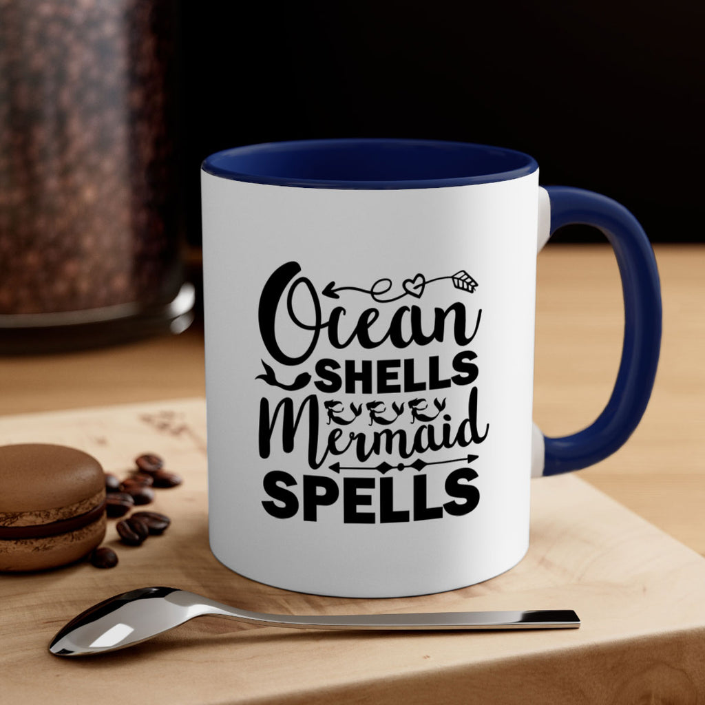 Ocean Shells Mermaid Spells 521#- mermaid-Mug / Coffee Cup
