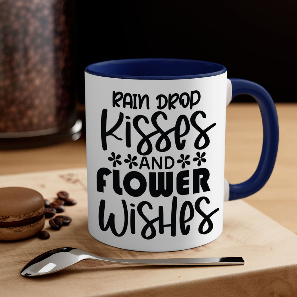 Rain drop kisses and flower 398#- spring-Mug / Coffee Cup