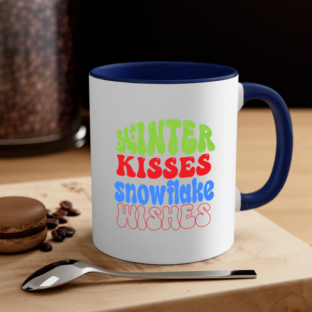 Winter kisses snowflake wishes 520#- winter-Mug / Coffee Cup