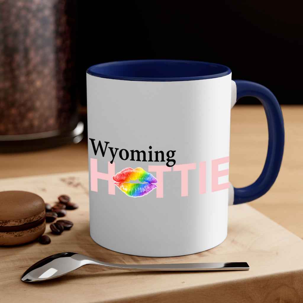 Wyoming Hottie with rainbow lips 50#- Hottie Collection-Mug / Coffee Cup