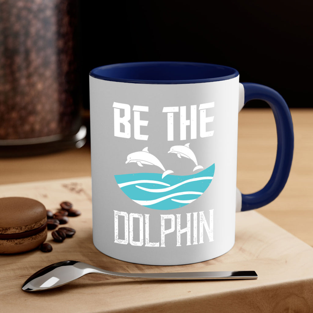 be the dolphin 1429#- swimming-Mug / Coffee Cup