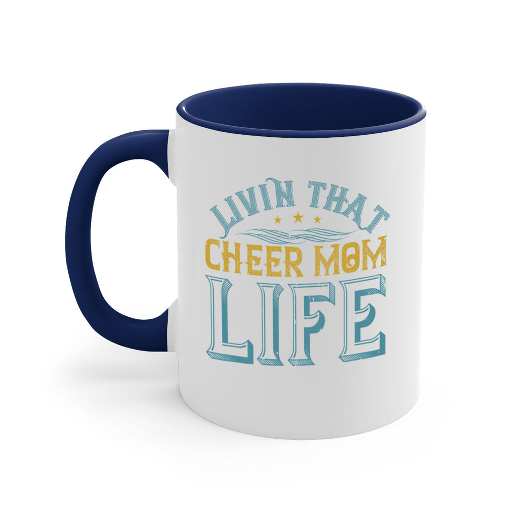 Livin that cheer mom life 786#- football-Mug / Coffee Cup