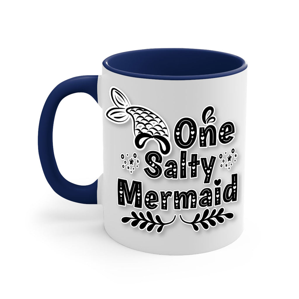 One Salty Mermaid 528#- mermaid-Mug / Coffee Cup