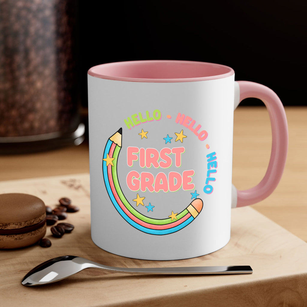 Hello 1st Grade Pencil 15#- First Grade-Mug / Coffee Cup