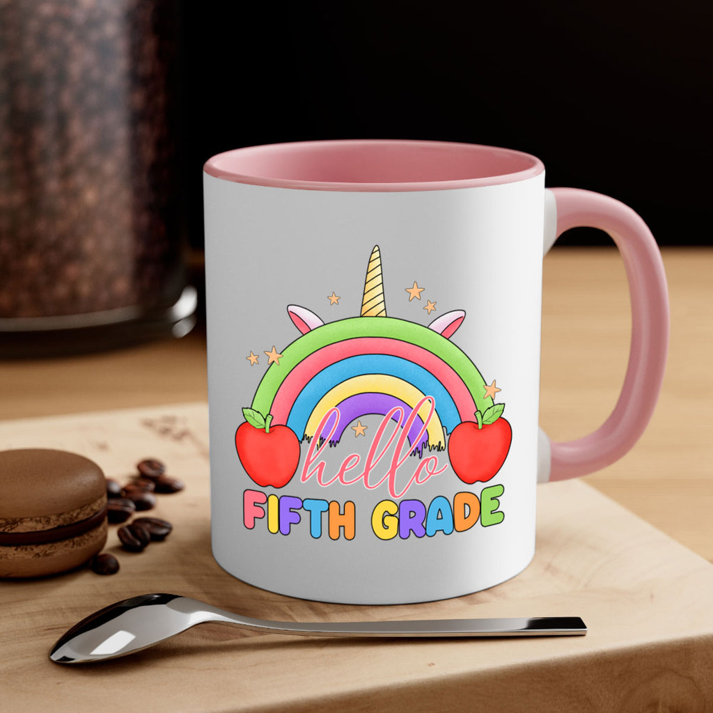 Hello 5th Grade Unicorn Rainbow 15#- 5th grade-Mug / Coffee Cup