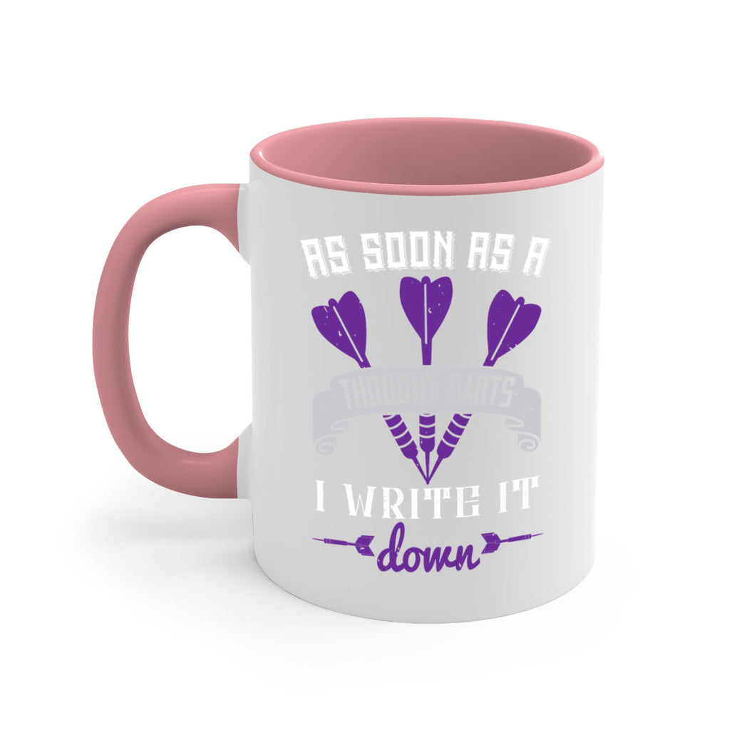 As soon as a thought darts I write it down 1955#- darts-Mug / Coffee Cup