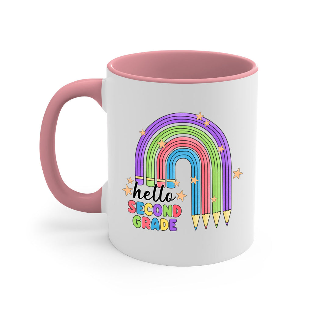 Hello 2nd Grade Pencil Rainbow 11#- second grade-Mug / Coffee Cup