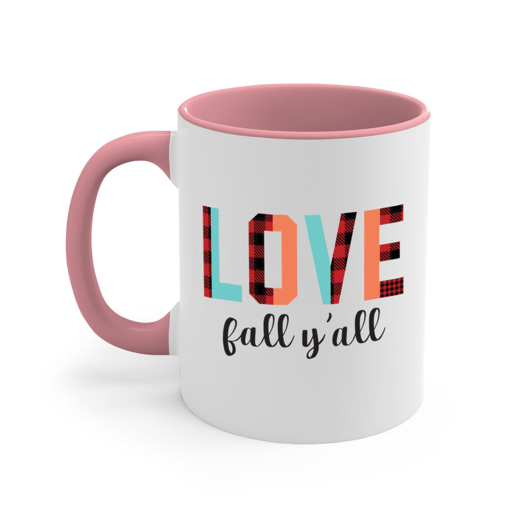 Love fall yall 411#- fall-Mug / Coffee Cup