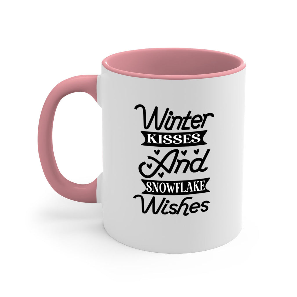 Winter Kisses And Snowflake Wishes 515#- winter-Mug / Coffee Cup
