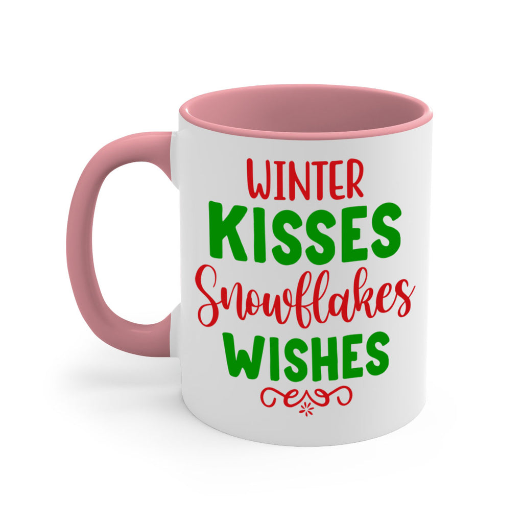 Winter Kisses Snowflakes Wishes 523#- winter-Mug / Coffee Cup