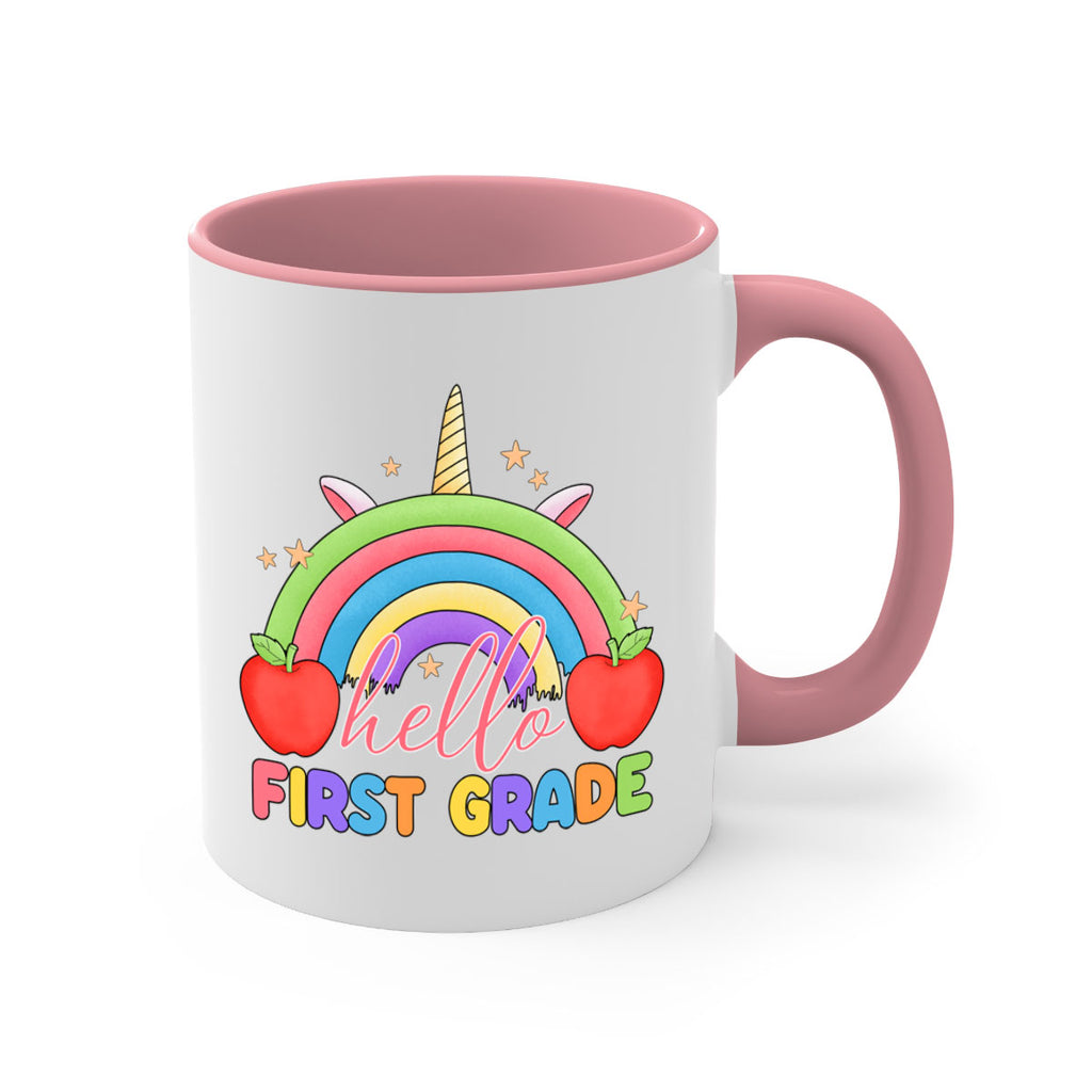 Hello 1st Grade Unicorn Rainbow 12#- First Grade-Mug / Coffee Cup
