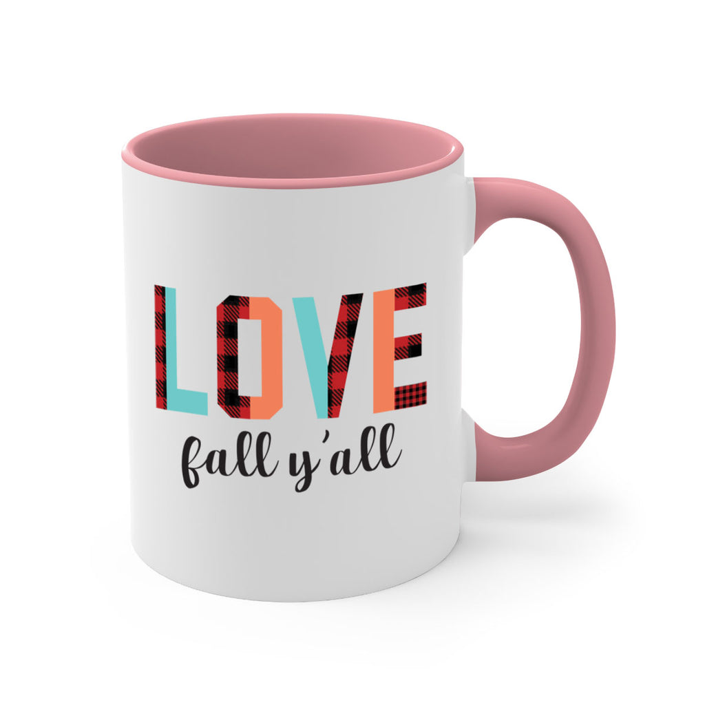Love fall yall 411#- fall-Mug / Coffee Cup