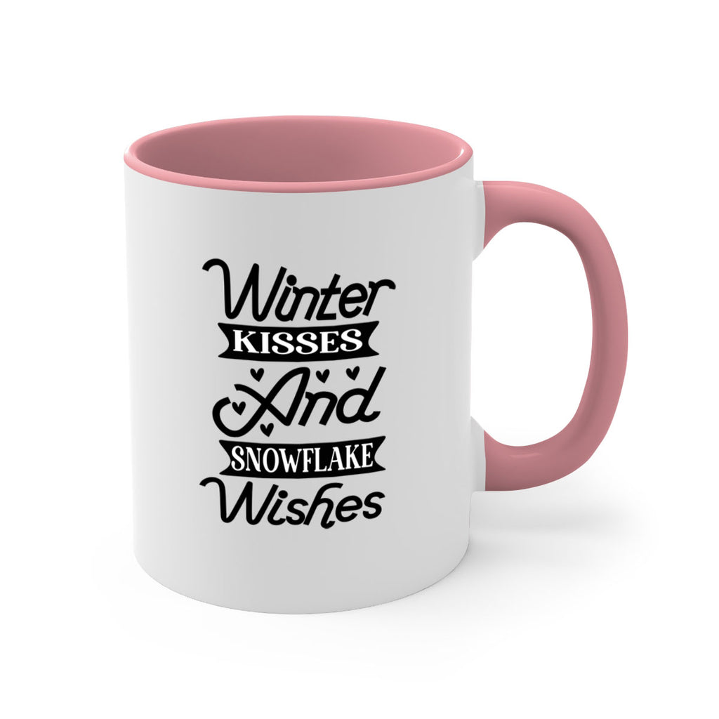 Winter Kisses And Snowflake Wishes 515#- winter-Mug / Coffee Cup