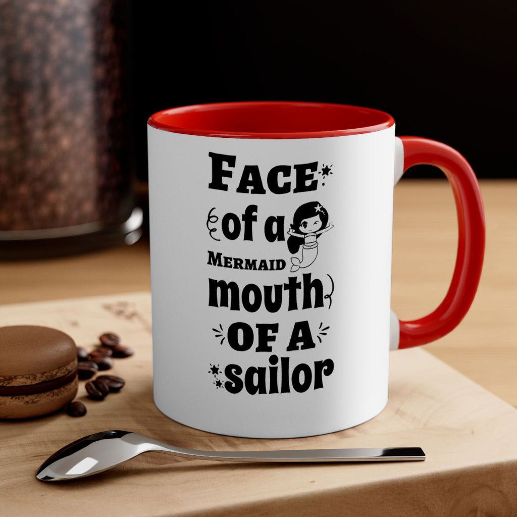 Face of a Mermaid mouth 164#- mermaid-Mug / Coffee Cup