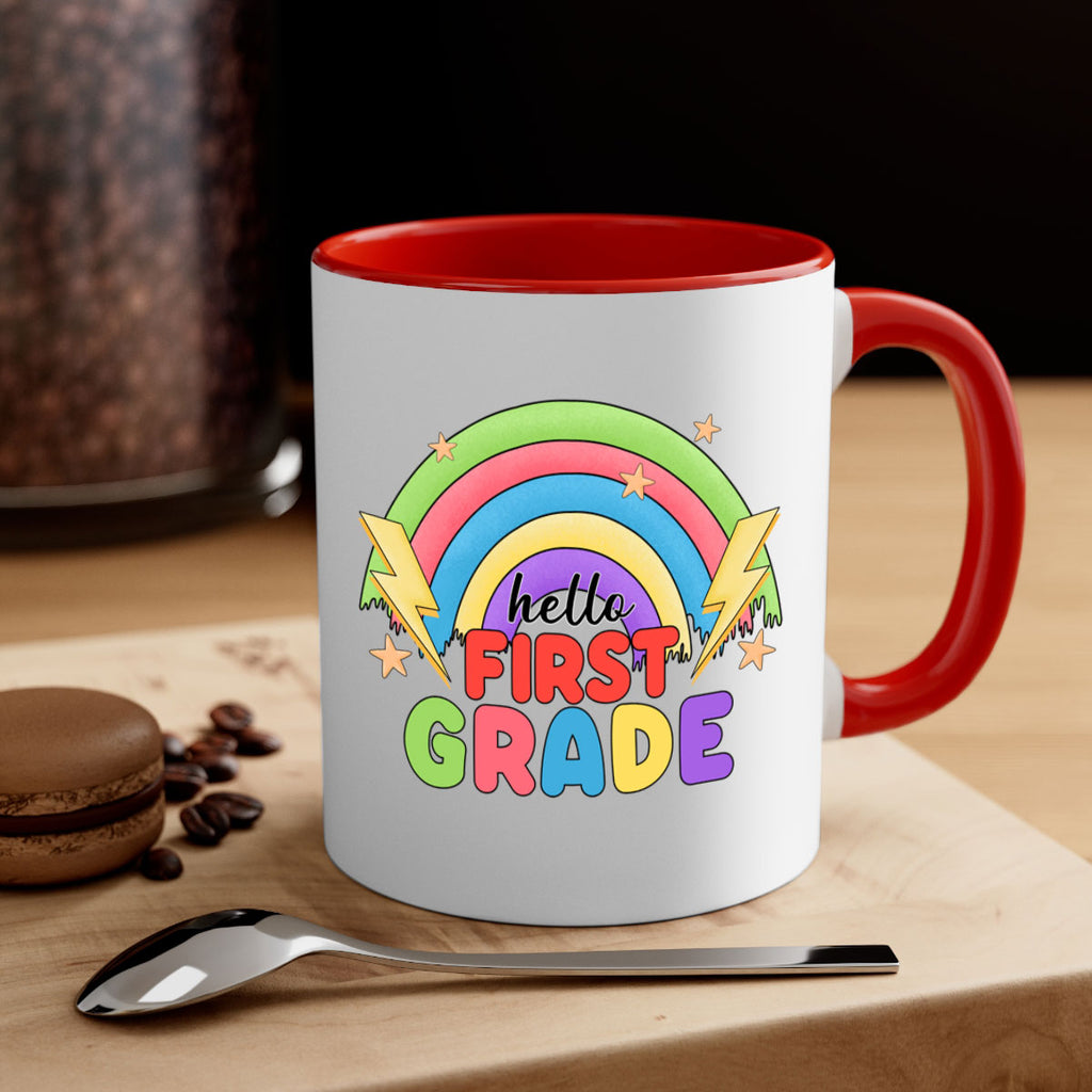 Hello 1st Grade Rainbow 13#- First Grade-Mug / Coffee Cup