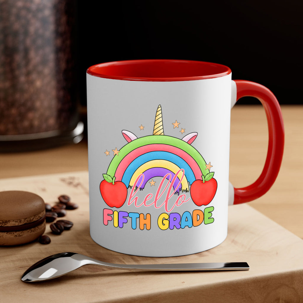 Hello 5th Grade Unicorn Rainbow 15#- 5th grade-Mug / Coffee Cup