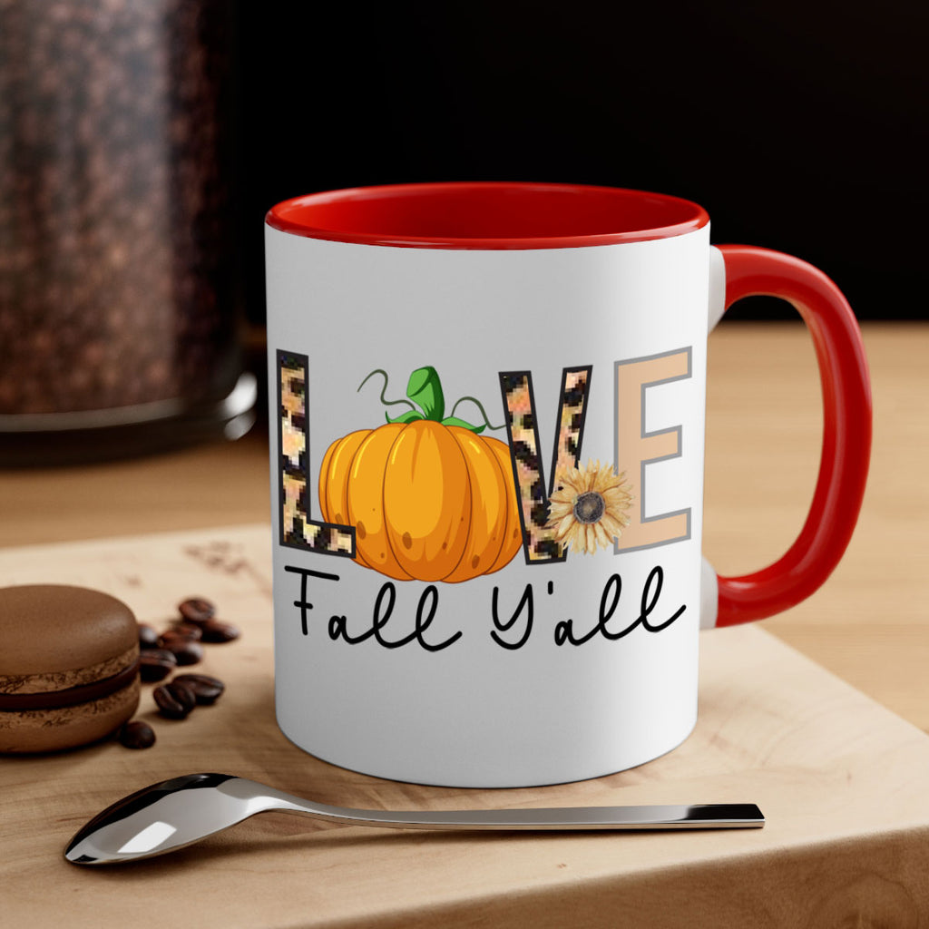 Love FALL YAll 410#- fall-Mug / Coffee Cup