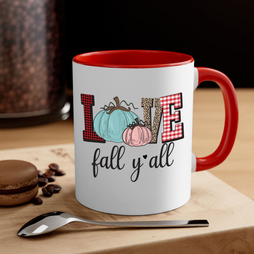 Love Fall Yall 409#- fall-Mug / Coffee Cup