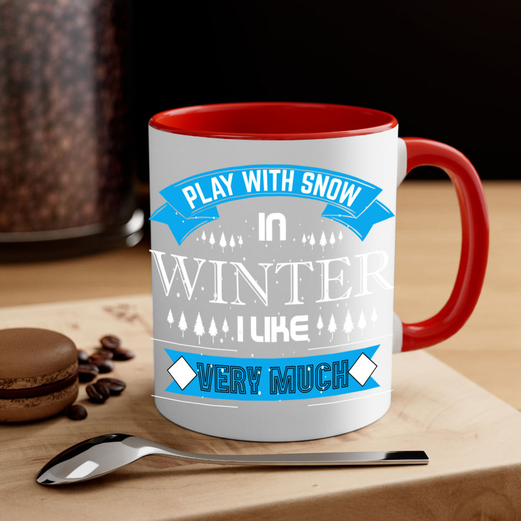 Play with Snow Winter 338#- winter-Mug / Coffee Cup