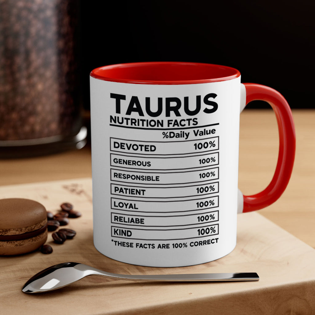 Taurus Nutrition Facts 490#- zodiac-Mug / Coffee Cup