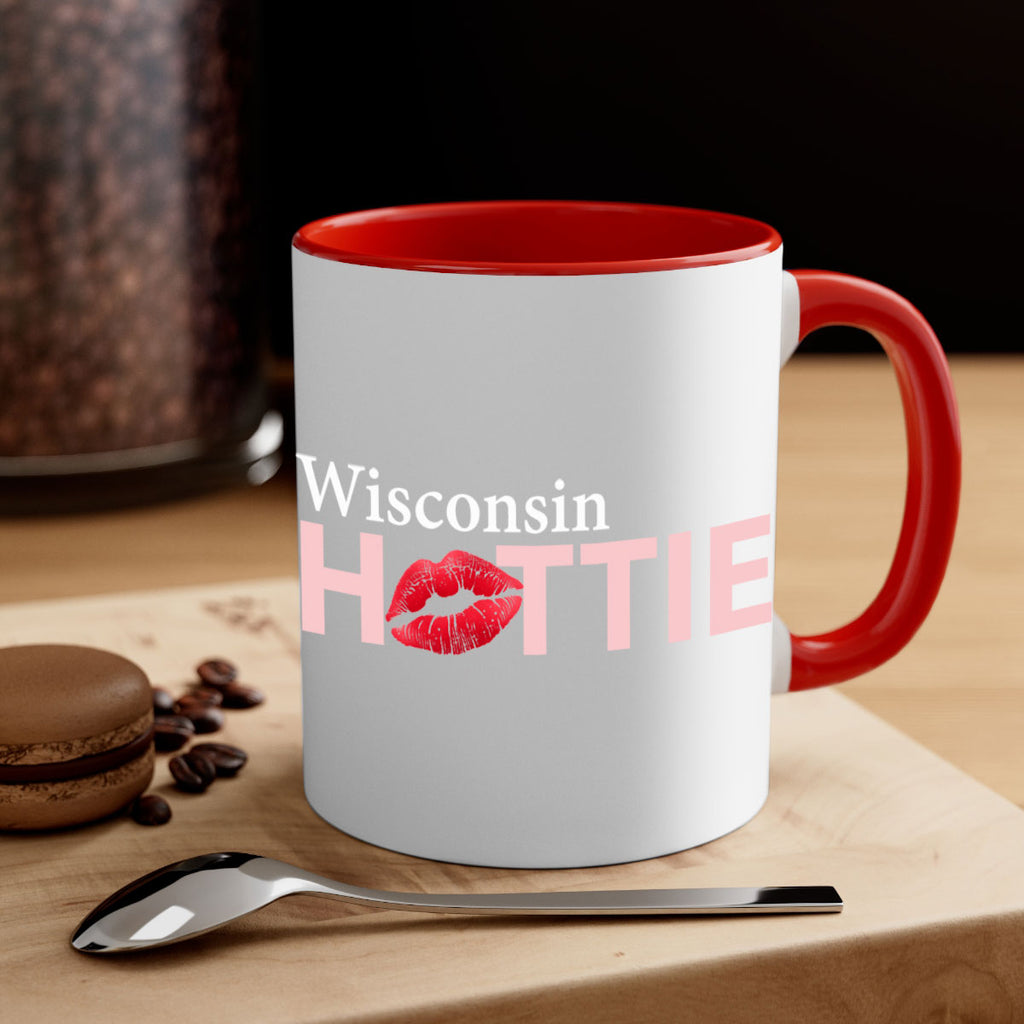 Wisconsin Hottie With Red Lips 103#- Hottie Collection-Mug / Coffee Cup
