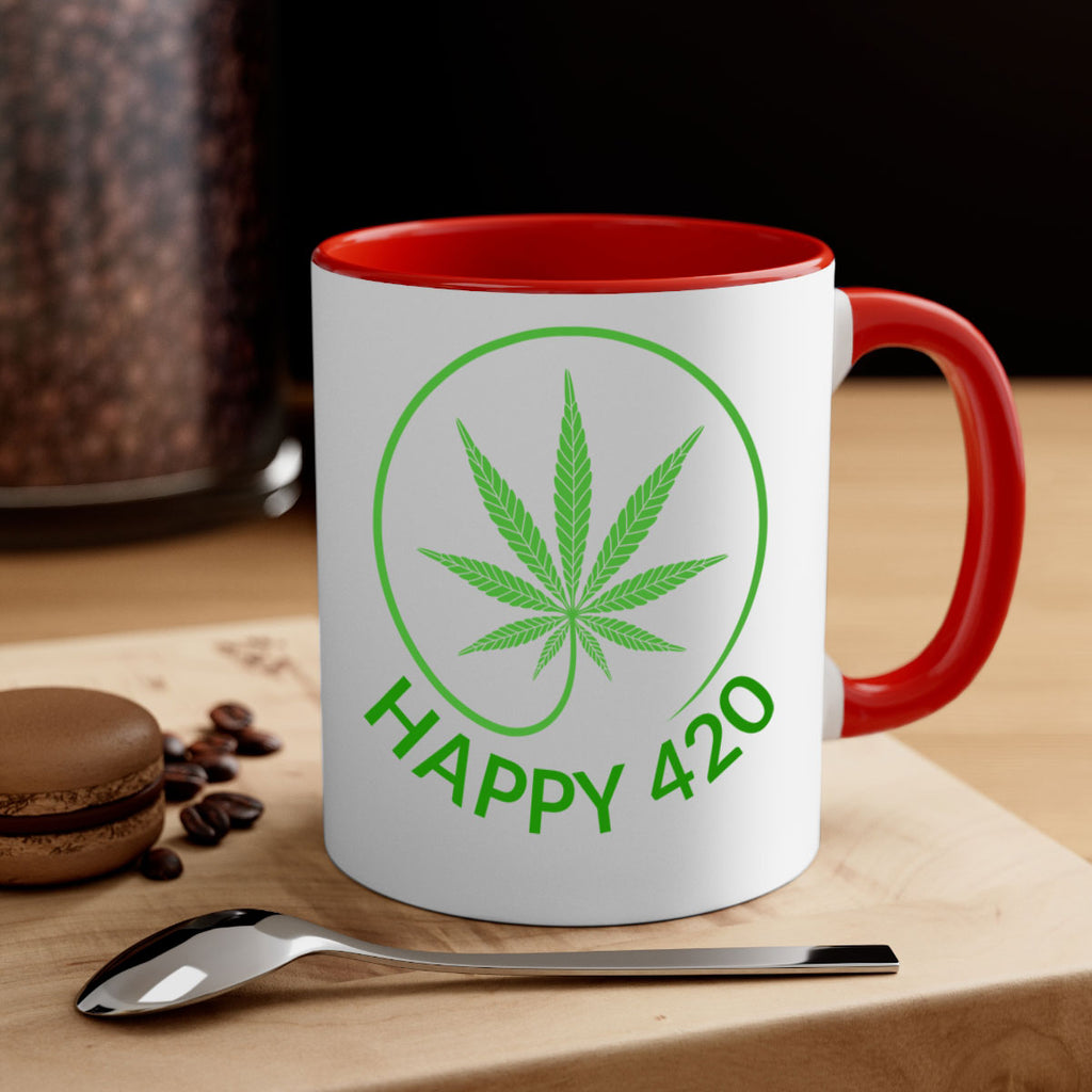 happy 420 100#- marijuana-Mug / Coffee Cup