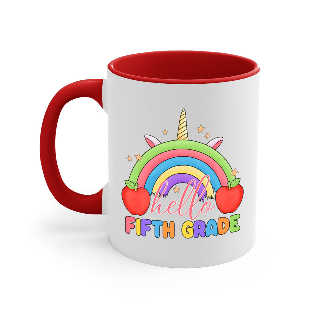 Hello 5th Grade Unicorn Rainbow 15#- 5th grade-Mug / Coffee Cup