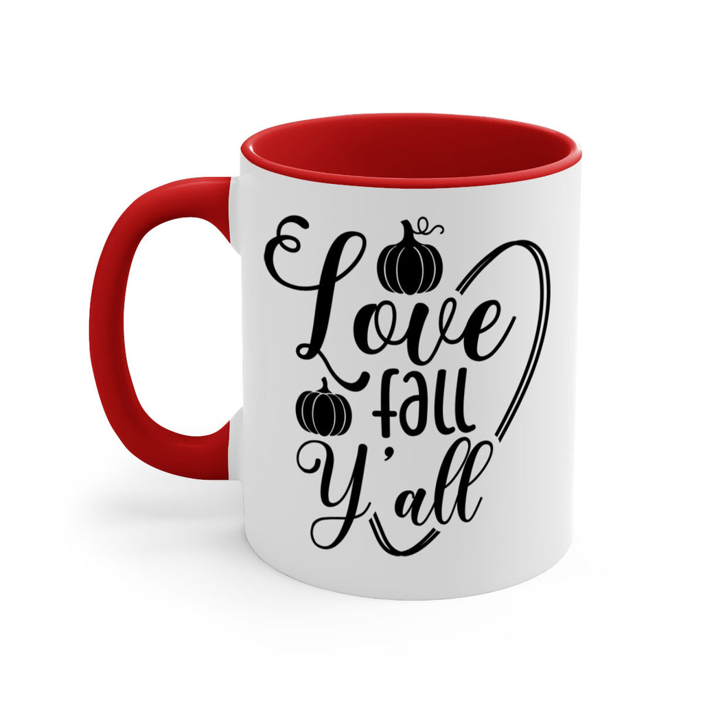 Love Fall Yall 412#- fall-Mug / Coffee Cup