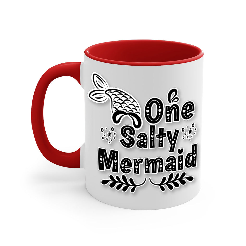 One Salty Mermaid 528#- mermaid-Mug / Coffee Cup